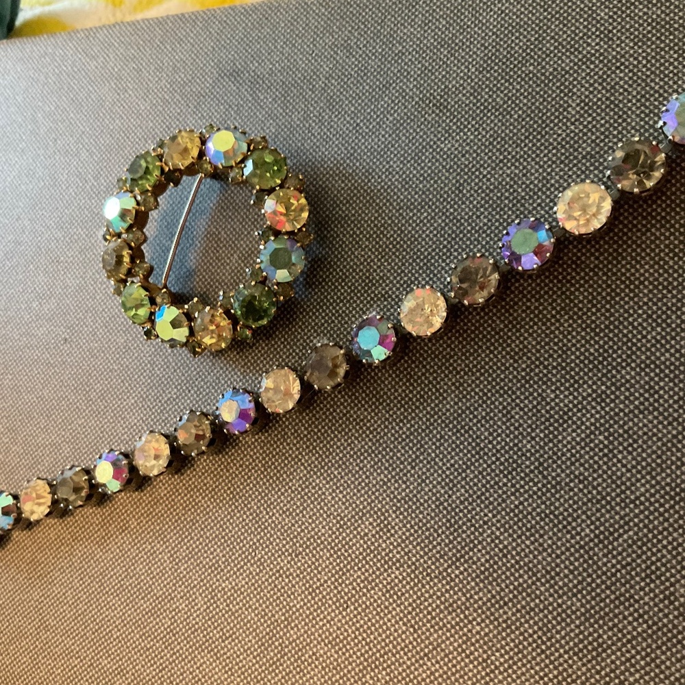 Vintage KARU INC BRACELET AND BROOCH